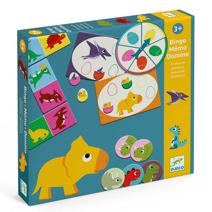 Bingo Memo Domino Dinosauri main product photo
