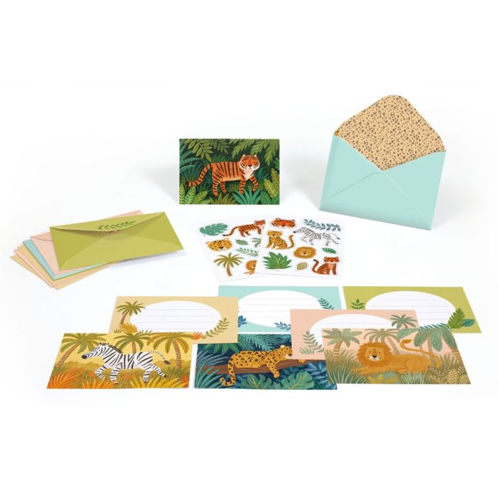 Kit Biglietti Auguri Animali della Giungla main product photo