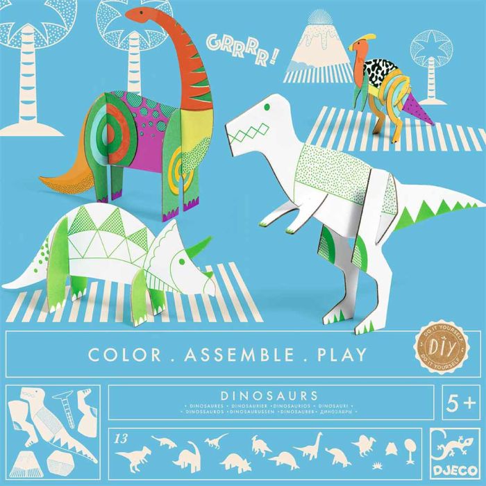 Dinosauri da Colorare e Costruire main product photo