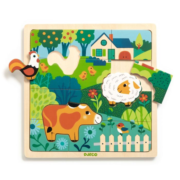Puzzle in Legno Animali in Fattoria main product photo