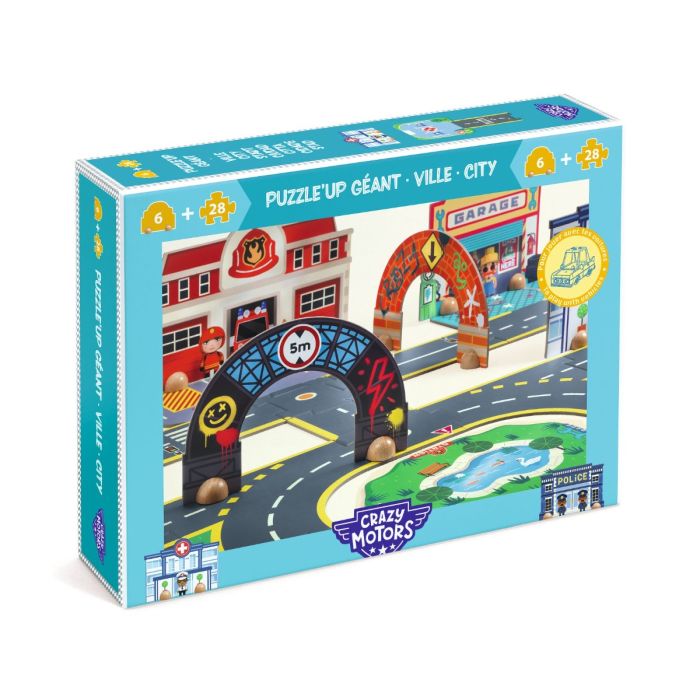Puzzle Gigante Città 3D Crazy Motors main product photo