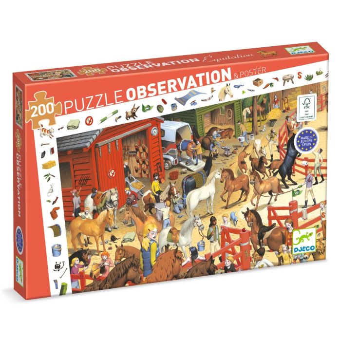 Djeco Puzzle Equitazione main product photo