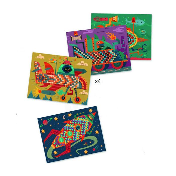 Djeco Mosaico Mezzi main product photo