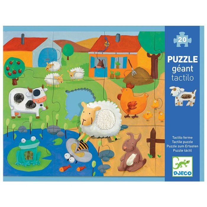 Djeco Puzzle Gigante Tattile Fattoria main product photo