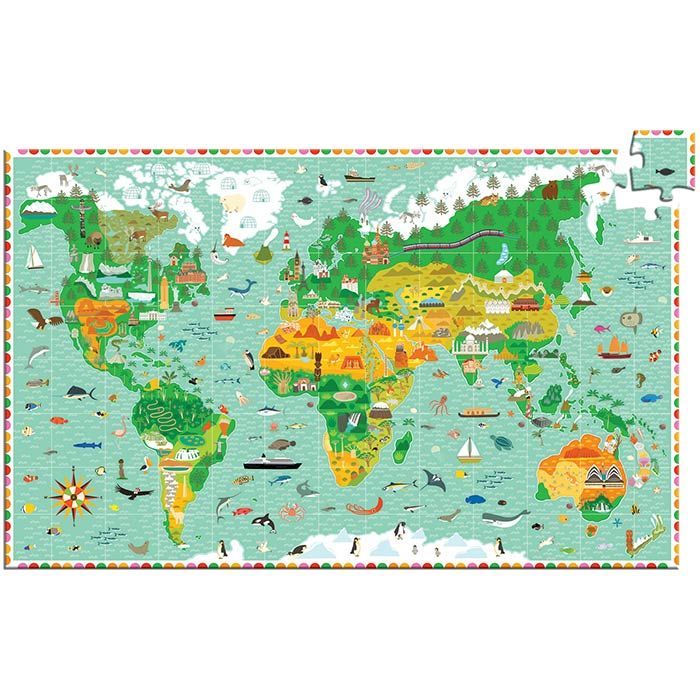 Puzzle Planisfero Djeco main product photo