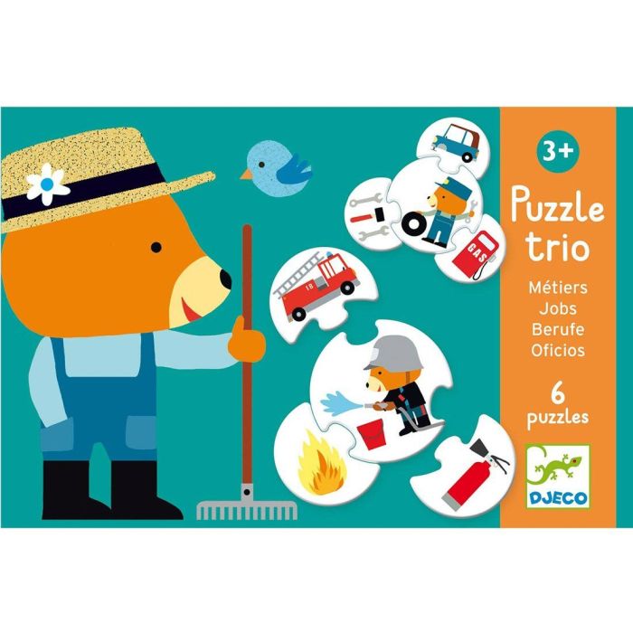 Djeco Puzzle Trio Al Lavoro main product photo