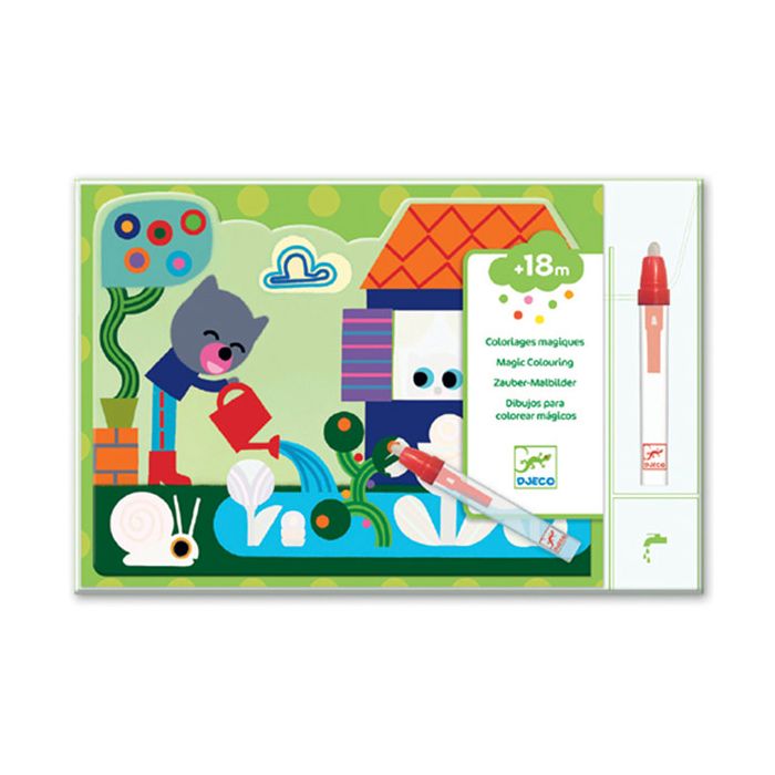 Djeco Colorare con l'Acqua Nascosti in Giardino main product photo