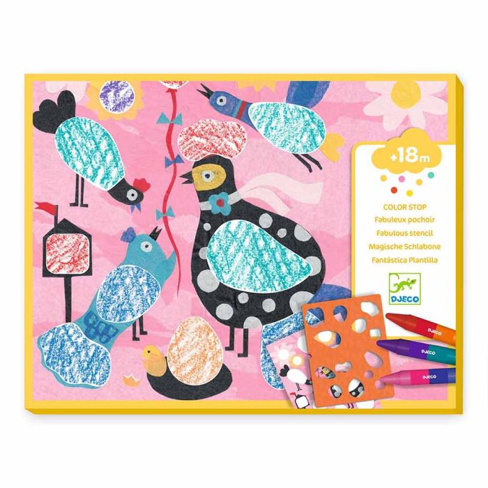 Impara a Colorare con Stencil Uccellini main product photo