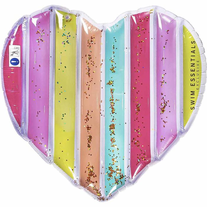 Materasso Gonfiabile Cuore Arcobaleno main product photo