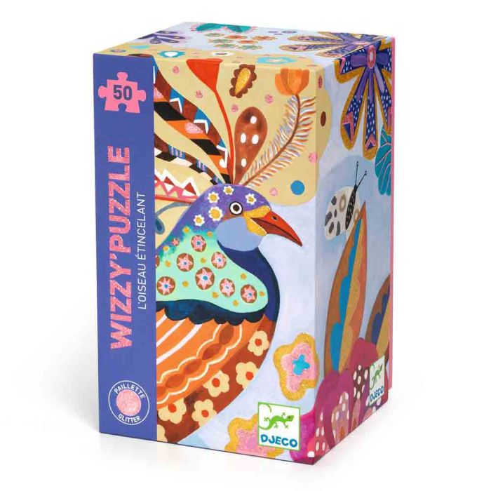 Djeco Puzzle Pavone Luccicante main product photo