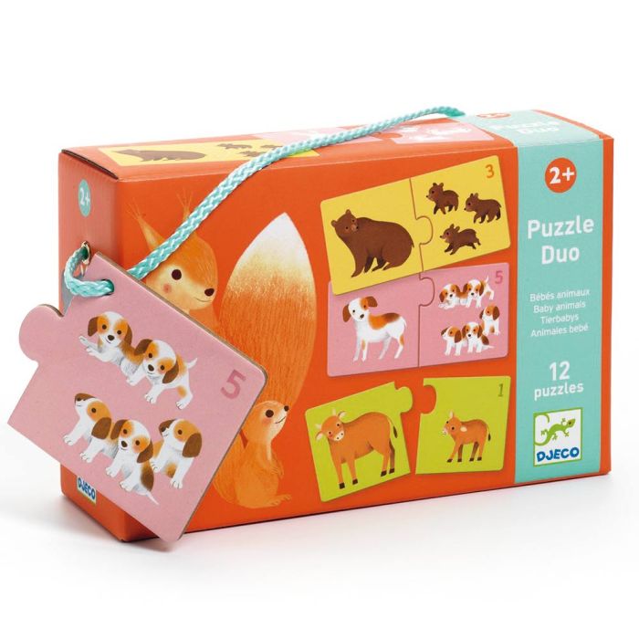 Puzzle Duo Cuccioli e Numeri main product photo