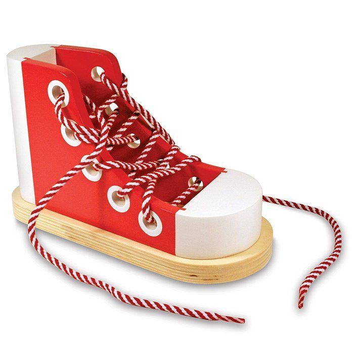 Scarpa in Legno per Imparare ad Allacciarsi le Scarpe main product photo