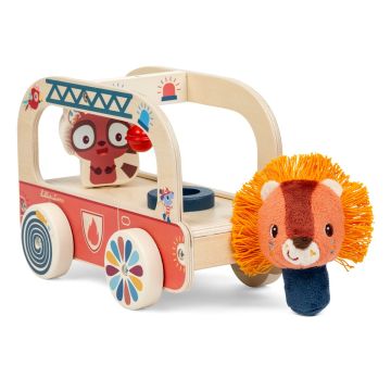 Camion dei pompieri da trainare Jack Lilliputiens gioco legno - Bindi Giochi