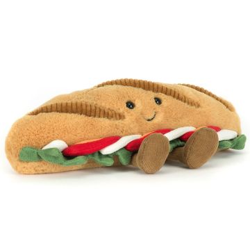 Regalo peluche panino caprese Jellycat originale vintage lover cucina italiana - Bindi Giochi
