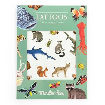 Tatuaggi per Bambini Animali dal Mondo di Moulin Roty