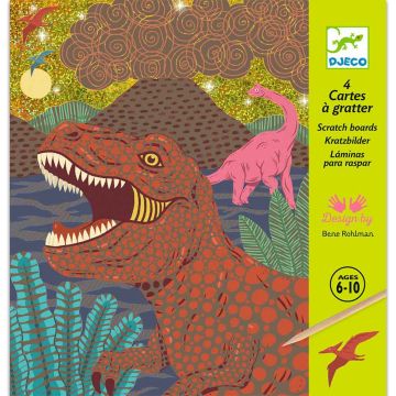 Djeco Carte da Grattare Dinosauri
