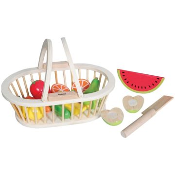 Cesto di Frutta da Tagliare in Legno