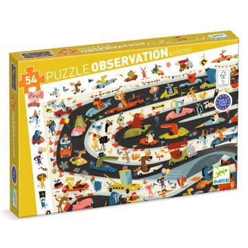 Puzzle Raduno Automobilistico | Djeco - Bindi Giochi