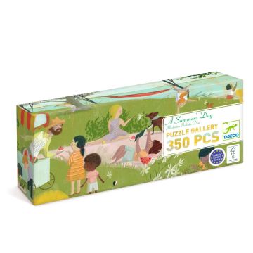 Puzzle Gallery Una giornata estiva Djeco 350 pezzi formato panoramico - Bindi Giochi