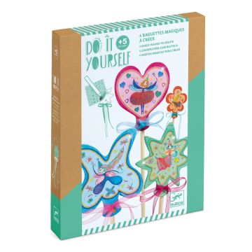 Kit creativo bacchette magiche fai da te Little Fairies Djeco - Bindi Giochi