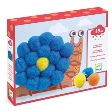 Animali PomPom Collage per Bambini 