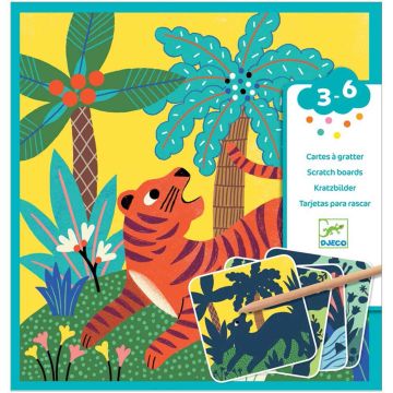 Djeco Carte da Grattare Grandi Animali
