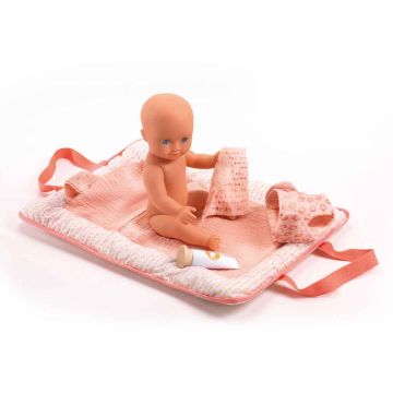 Borsa Fasciatoio per Bambole Rosa Pomea