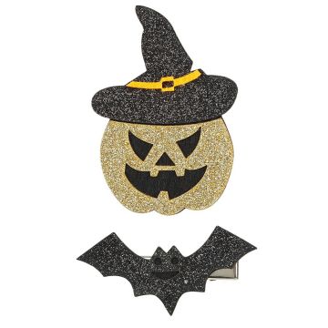  Fermagli per Capelli Halloween Zucca e Pipistrello di Souza