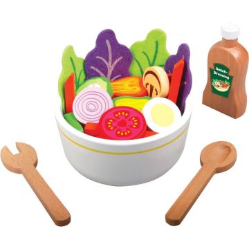Set Insalata con Ciotola In Legno
