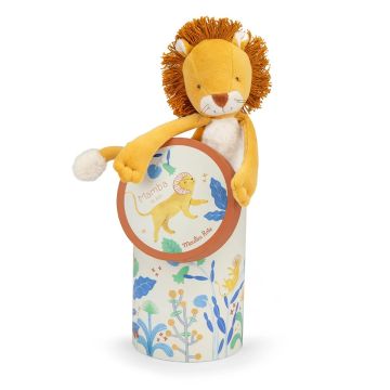 Pupazzo Leone Mamba con Scatola | Moulin Roty - Bindi Giochi