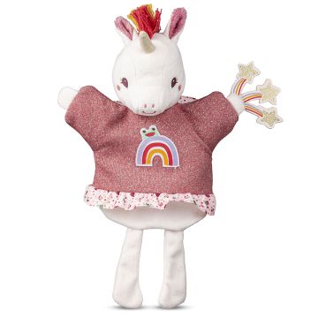 Marionetta Lena l Unicorno dei Sogni Lilliputiens burattino peluche - Bindi Giochi