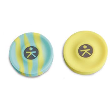 Mini Frisbee Tascabili Terra Kids Haba 2 pezzi silicone morbido colori vivaci 4 anni - Bindi Giochi
