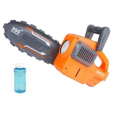 Motosega sparabolle bambini giocattolo lama 350mm bolle sapone estate giardino 3 anni - Bindi Giochi