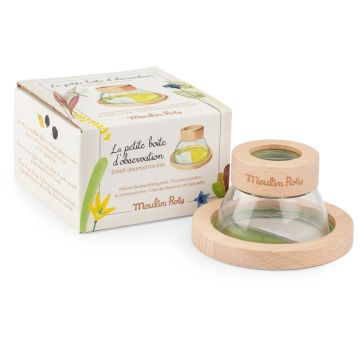 Gioco osservazione bambini scatola legno insetti foglie fiori Moulin Roty Le Jardin - Bindi Giochi