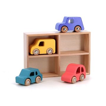 Set 4 Auto in Legno | Vilac - Bindi Giochi