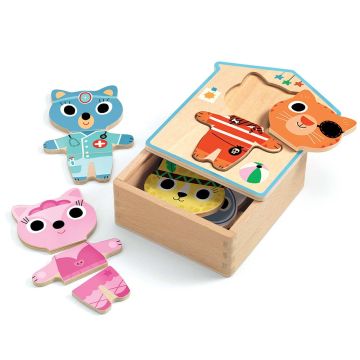 Puzzle Animali Dressup Mix
