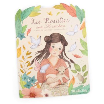 Quaderno da Colorare con Adesivi Les Rosalies