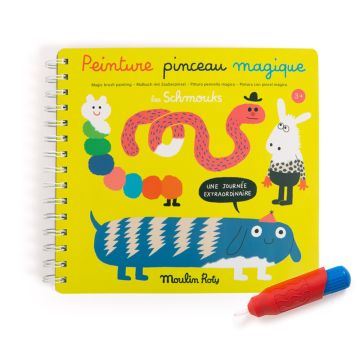 Pittura con Pennello Magico Les Schmouks di Moulin Roty