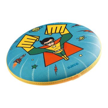 Frisbee Supereroe Djeco Flying Hero disco da lancio morbido - Bindi Giochi Frisbee Supereroe Djeco Flying Hero disco da lancio morbido - Bindi Giochi