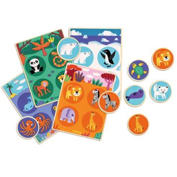 Tombola degli Animali in Legno