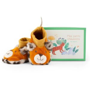 Babbucce Neonato Leopardo Ta&iuml;go di Moulin Roty - Bindi Giochi