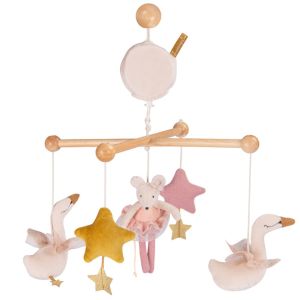 giostrina musciale ballerine per lettino con supporto regolabile di mouliin roty