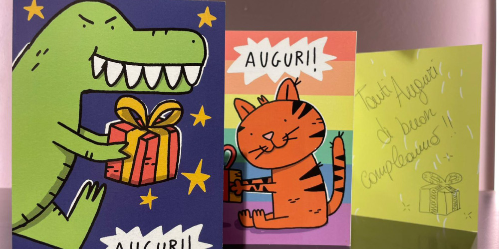 Biglietto personalizzato scritto a mano Bindi Giochi